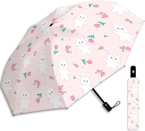 Small Travel Folding Umbrella for Girl, Portable, UV, SunShade, Compact, Automatic, Rain & Wind in Saudi Arabia