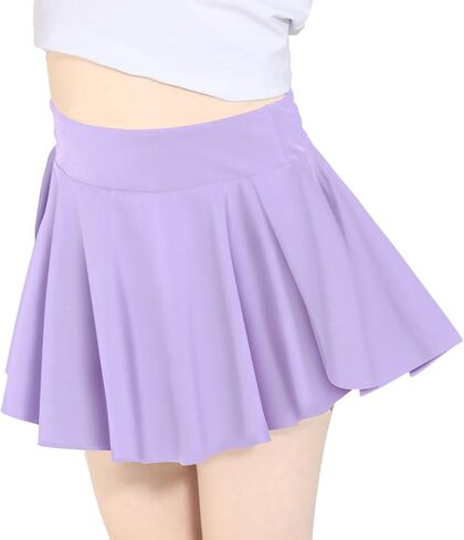 Skort Girls، تنانير رياضية للجولف والتنس، شورت فراشة فلوي للأطفال، شورت مع جيب، أسود، 2-3T in Kuwait