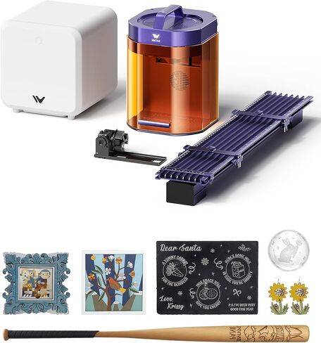 WECREAT Lumos Portable Laser Engraver, 3W IR & 10W Diode, Built-in 50MP Camera, Color Marking on Metal, 4000mm/s Fast, Auto/Manual Focus, Dual Laser Engraver Machine for Jewelry DIY Design Craft Fair in Saudi Arabia