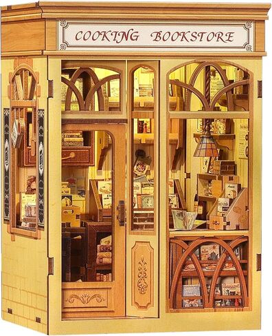CUTEBEE DIY Miniature House Kit, 3D Wooden Puzzle for Adults, Book Nook Shelf Insert, Shakespeare Literary Gift, Enchanted Forest Miniature Theater Desktop Decor (A Midsummer Night's Dream) in Saudi Arabia