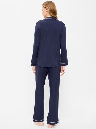 Old Navy Sunday Sleep Knit Jersey Pant Set - Arctic Depth in Saudi Arabia