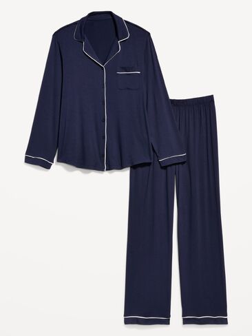 Old Navy Sunday Sleep Knit Jersey Pant Set - Arctic Depth in Saudi Arabia