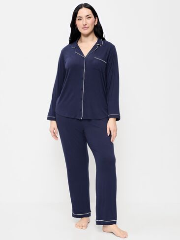 Old Navy Sunday Sleep Knit Jersey Pant Set - Arctic Depth in Saudi Arabia