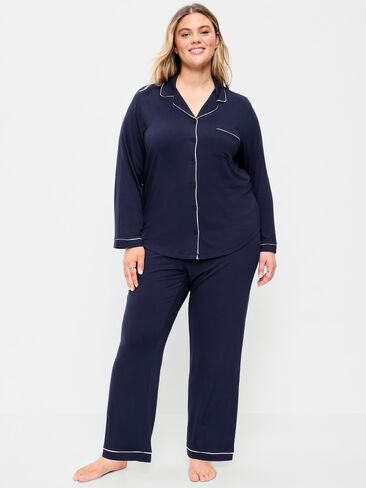 Old Navy Sunday Sleep Knit Jersey Pant Set - Arctic Depth in Saudi Arabia