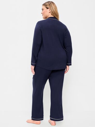 Old Navy Sunday Sleep Knit Jersey Pant Set - Arctic Depth in Saudi Arabia