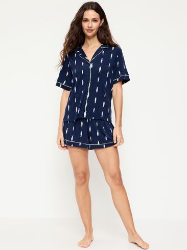 Old Navy Sunday Sleep Knit Jersey Short Set - Go Fish in Saudi Arabia