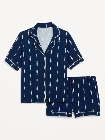 Old Navy Sunday Sleep Knit Jersey Short Set - Go Fish in Saudi Arabia
