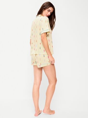 Old Navy Sunday Sleep Knit Jersey Short Set - Fish in Saudi Arabia