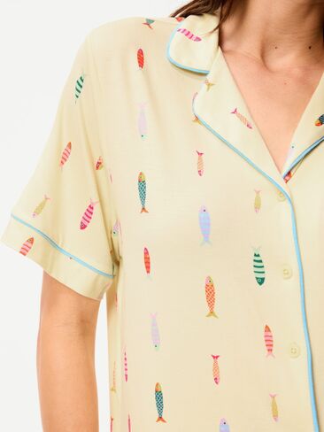 Old Navy Sunday Sleep Knit Jersey Short Set - Fish in Saudi Arabia