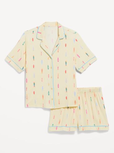 Old Navy Sunday Sleep Knit Jersey Short Set - Fish in Saudi Arabia