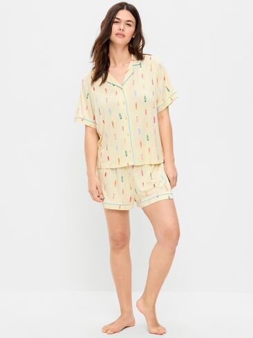 Old Navy Sunday Sleep Knit Jersey Short Set - Fish in Saudi Arabia