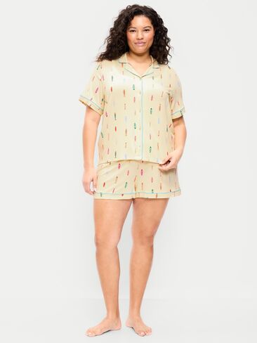 Old Navy Sunday Sleep Knit Jersey Short Set - Fish in Saudi Arabia