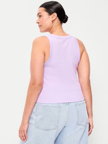 Old Navy Snug Crop Tank Top - Fresh Lilac in Kuwait