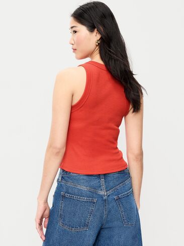 قميص بدون أكمام من Old Navy Snug - أزرار حمراء in Saudi Arabia