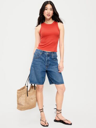 قميص بدون أكمام من Old Navy Snug - أزرار حمراء in Saudi Arabia