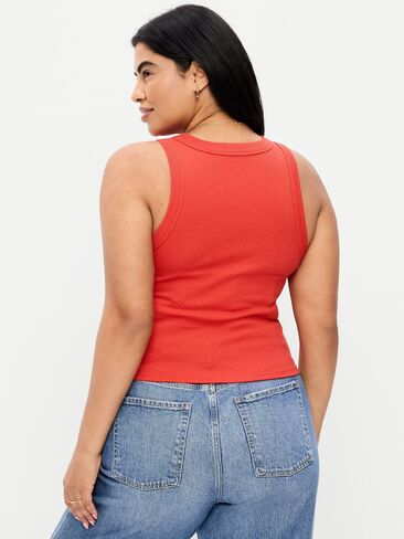 قميص بدون أكمام من Old Navy Snug - أزرار حمراء in Saudi Arabia