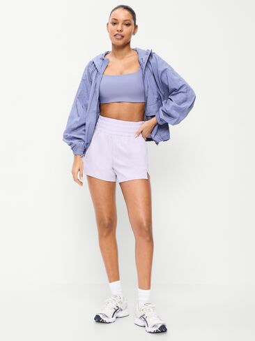 Old Navy Extra High-Waisted Crinkle Run Shorts -- 3-inch inseam - Dusky Lavender in Saudi Arabia