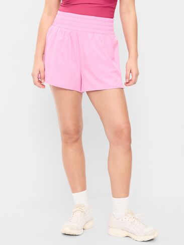 شورت Old Navy ذو خصر عالٍ ومجعد - درزة داخلية 3 بوصة - Sweet Sixteen in Saudi Arabia