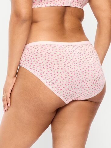 ملابس داخلية قطنية عالية الخصر للاستخدام اليومي من Old Navy - زهور in Saudi Arabia
