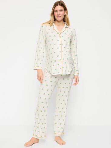 Old Navy Maternity Classic Pajama Set - Yellow Floral in Saudi Arabia