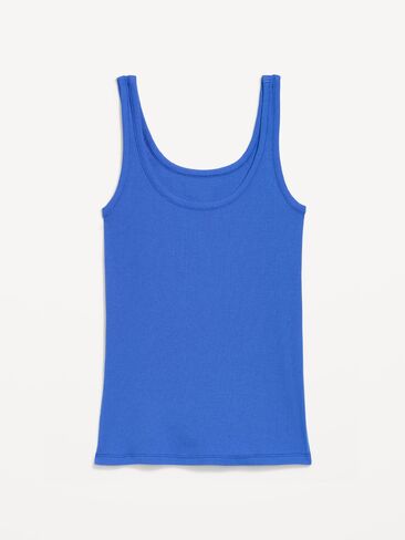 Old Navy First-Layer Ribbed Scoop-Neck Tank Top - Light Blue in Saudi Arabia