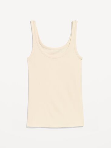 Old Navy First-Layer Ribbed Scoop-Neck Tank Top - Howlite in Saudi Arabia