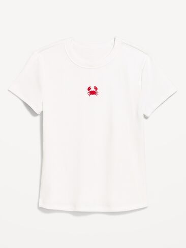 Old Navy Snug Graphic T-Shirt - Bright White in Saudi Arabia