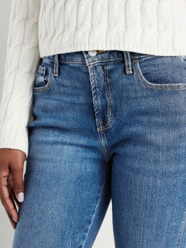 Old Navy Curvy High-Waisted Vintage Slim Jeans - Medium Indigo in Saudi Arabia