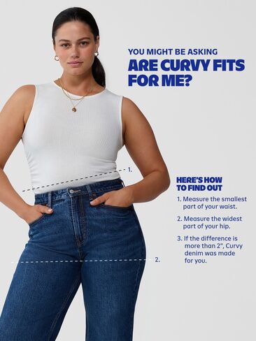 Old Navy Curvy High-Waisted Vintage Slim Jeans - Medium Indigo in Saudi Arabia