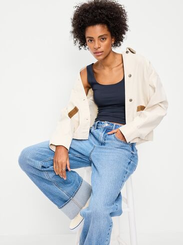 Old Navy Hug Double-Layer Scoop-Neck Tank Top - In the Navy in Saudi Arabia
