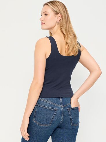 Old Navy Hug Double-Layer Scoop-Neck Tank Top - In the Navy in Saudi Arabia