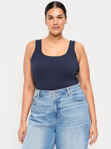 Old Navy Hug Double-Layer Scoop-Neck Tank Top - In the Navy in Saudi Arabia