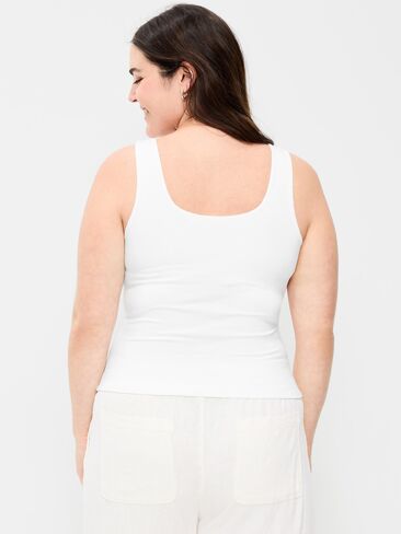 Old Navy Hug Double-Layer Scoop-Neck Tank Top - Calla Lilies in Saudi Arabia