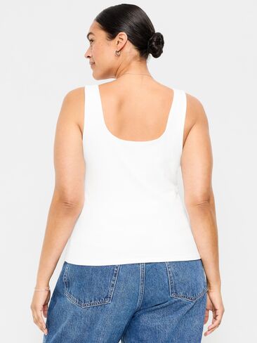 Old Navy Hug Double-Layer Scoop-Neck Tank Top - Calla Lilies in Saudi Arabia