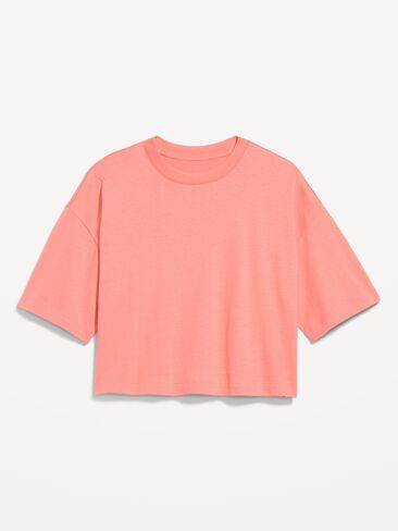 Old Navy Vintage Crew-Neck Oversized Crop T-Shirt - Coho Salmon in Saudi Arabia