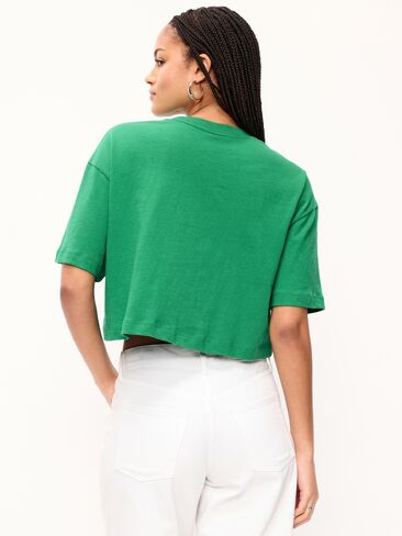 تي شيرت Old Navy Vintage برقبة دائرية وكبير الحجم - GREEN MANGROVE in Saudi Arabia