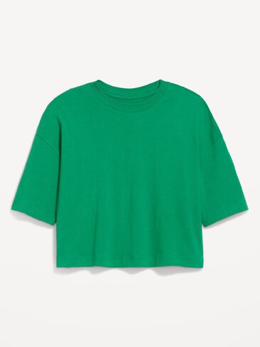 تي شيرت Old Navy Vintage برقبة دائرية وكبير الحجم - GREEN MANGROVE in Saudi Arabia