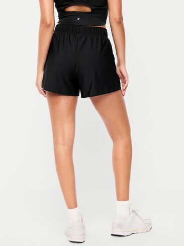 Old Navy High-Waisted PowerSoft Shorts -- 3.5-inch inseam - Black Jack 2 in Saudi Arabia