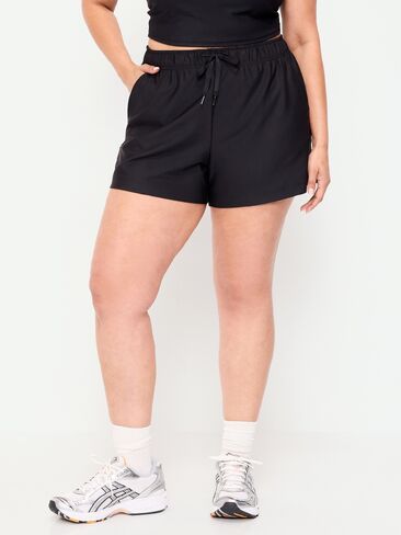 Old Navy High-Waisted PowerSoft Shorts -- 3.5-inch inseam - Black Jack 2 in Saudi Arabia