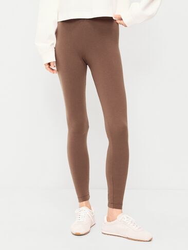 Old Navy High-Waisted Jersey Fashion Layering Leggings - Peppercorn in Kuwait