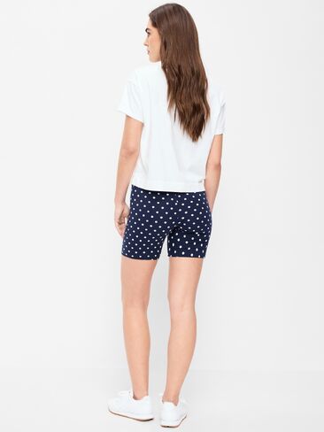 شورت جيرسي لراكبي الدراجات النارية بخصر عالٍ من Old Navy - درزة داخلية 6 بوصة - نقاط سوداء in Kuwait
