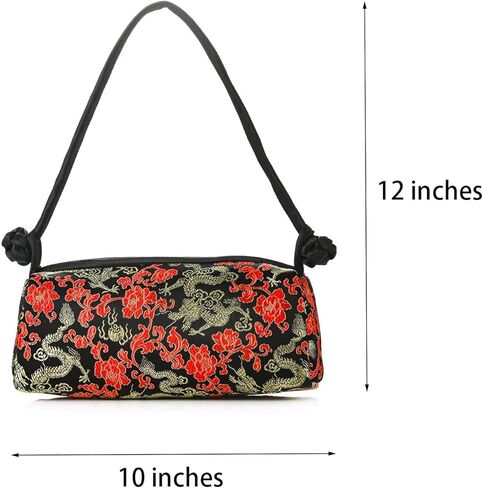 Women China Ethnic Vintage Top-handle Handbag Floral Embroidered Small Tote Shoulder Purse Wedding Party Evening Clutch Bag in Saudi Arabia