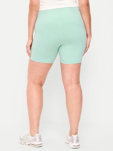 Old Navy High-Waisted StudioSmooth Biker Shorts -- 6-inch inseam - Enchant Mint in Saudi Arabia
