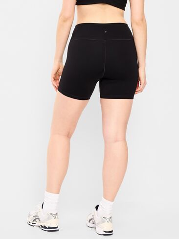 Old Navy High-Waisted StudioSmooth Biker Shorts -- 6-inch inseam - Black Jack 2 in Saudi Arabia