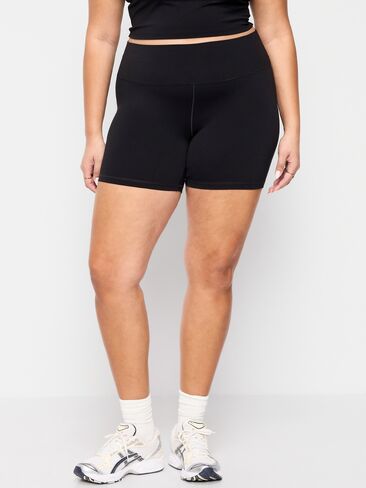 Old Navy High-Waisted StudioSmooth Biker Shorts -- 6-inch inseam - Black Jack 2 in Saudi Arabia