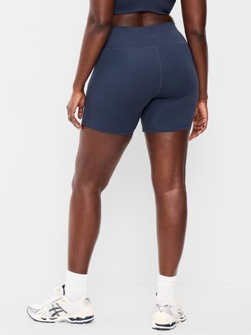 Old Navy High-Waisted StudioSmooth Biker Shorts -- 6-inch inseam - Navy in Saudi Arabia