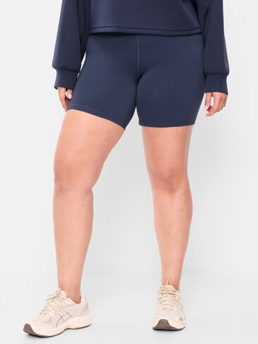 Old Navy High-Waisted StudioSmooth Biker Shorts -- 6-inch inseam - Navy in Saudi Arabia