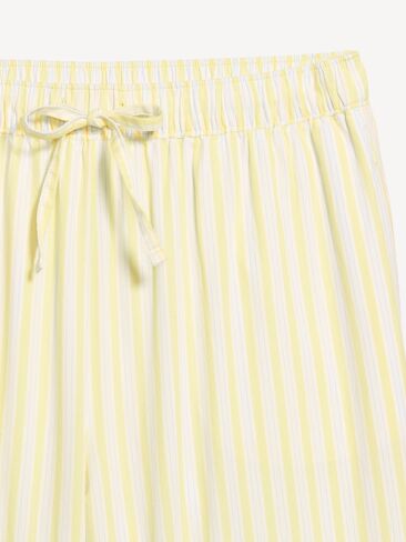 Old Navy Poplin Wide-Leg Pajama Pants - Yellow/Blue Stripe in Saudi Arabia