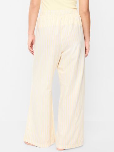 Old Navy Poplin Wide-Leg Pajama Pants - Yellow/Blue Stripe in Saudi Arabia