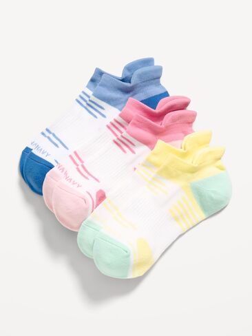 Old Navy Running Ankle Socks 3-Pack for Women - Multi Pack in Saudi Arabia